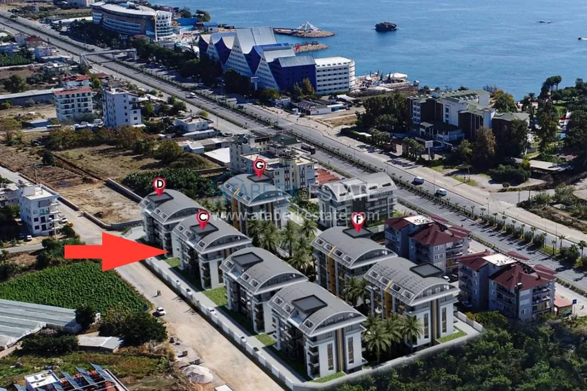 Двухкомнатная квартира в Окурджаларе в комплексе на этапе строительства в 150 метрах от моря 3 