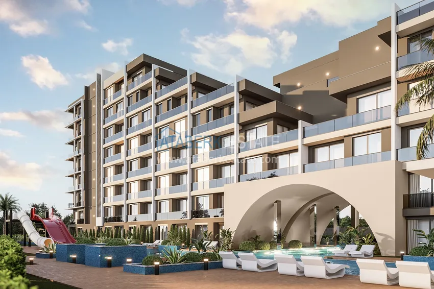 Новый проект жилого комплекса на этапе котлована в Анталии, район Алтынташ 3 