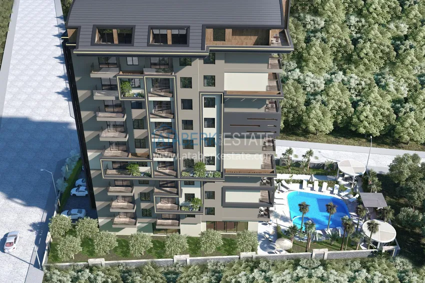 Старт продаж! Квартиры на этапе строительства в Алании, район Махмутлар 3 