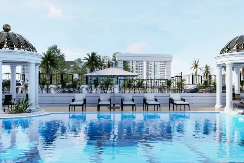 Двухкомнатная квартира с чистовой отделкой в новом жилом комплексе - Махмутлар, Алания 4 