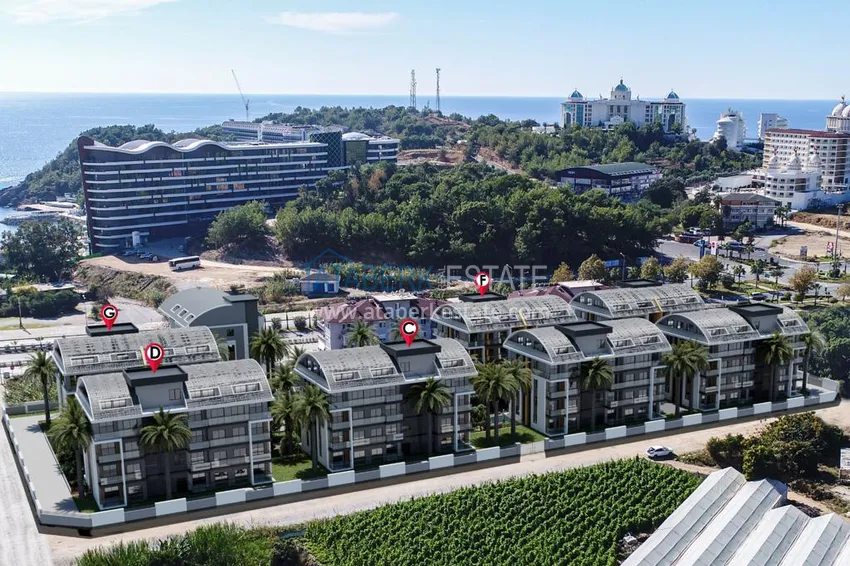 Двухкомнатная квартира в Окурджаларе в комплексе на этапе строительства в 150 метрах от моря 4 