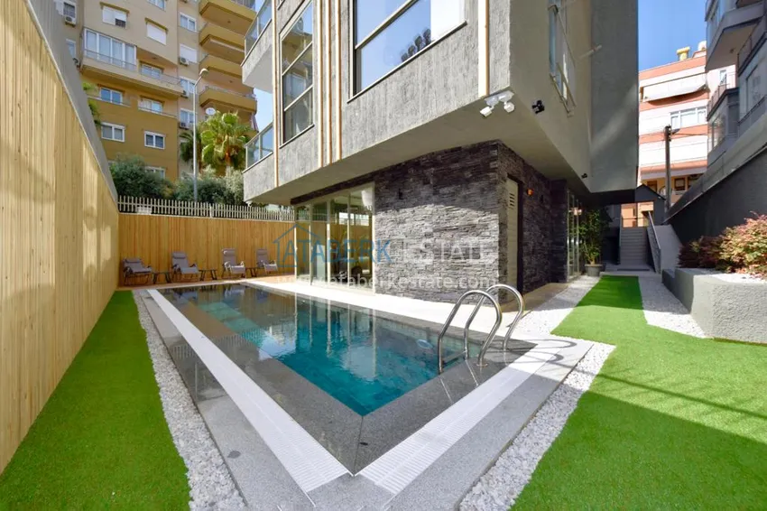 Квартира в центре Алании в комплексе с высоким инженерным оснащением – район пляжа Клеопатра 4 