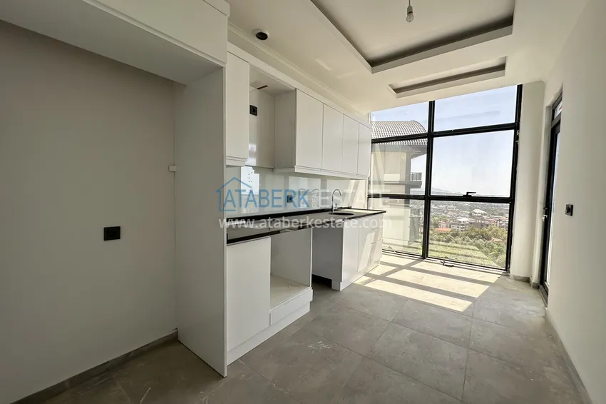 Приобрести Трехкомнатная квартира с чистовой отделкой и видом на море - район верхняя Оба, Алания 4 