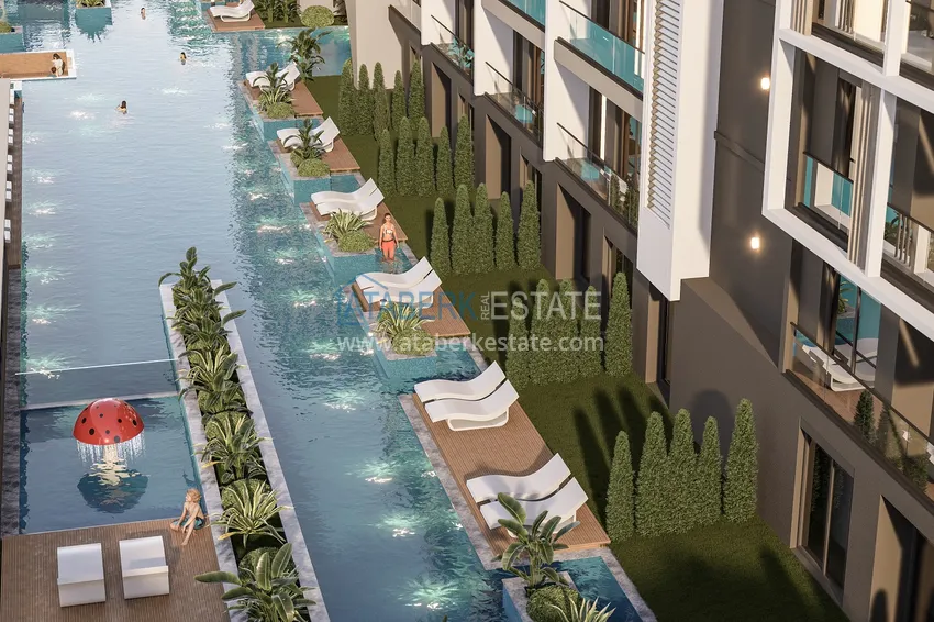 Новый проект жилого комплекса на этапе котлована в Анталии, район Алтынташ 5 