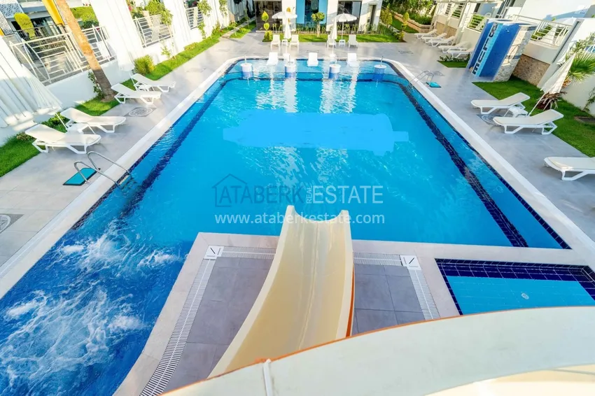 Квартира в Махмутларе с мебелью и застекленным балконом в комплексе премиум-класса 4 