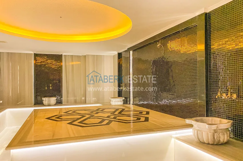 Двухкомнатная квартира с открытым видом на море, район Махмутлар – Алания 13