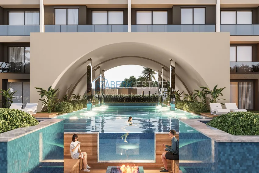 Новый проект жилого комплекса на этапе котлована в Анталии, район Алтынташ 6 