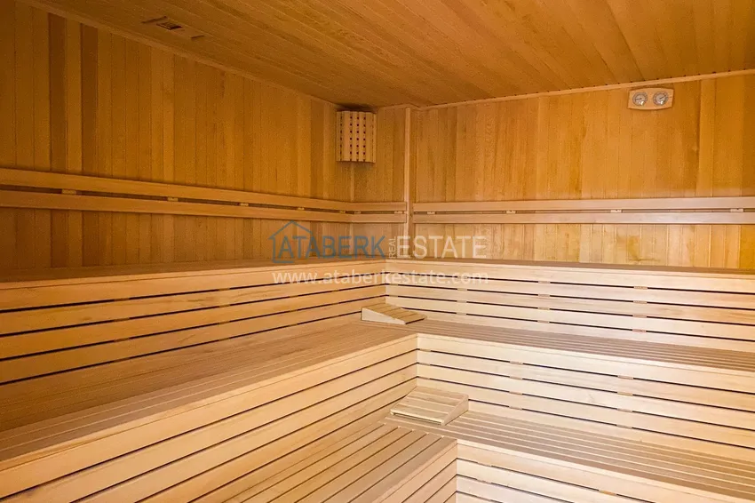 Двухкомнатная квартира с открытым видом на море, район Махмутлар – Алания 15