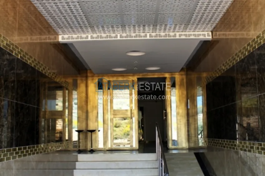 Квартира 1+1 с мебелью и открытым видом на море, район Кестель - Алания 10 