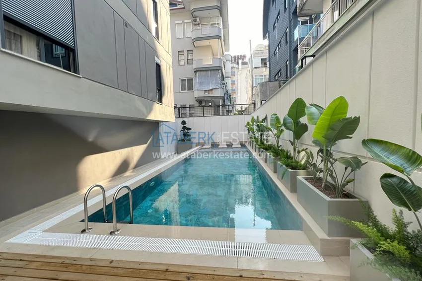 Двухкомнатная квартира в центре Алании, всего в 370 метрах от пляжа Клеопатра 6 