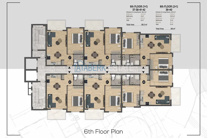 Купить дешево Старт продаж! Квартиры на этапе строительства в Алании, район Махмутлар 7 