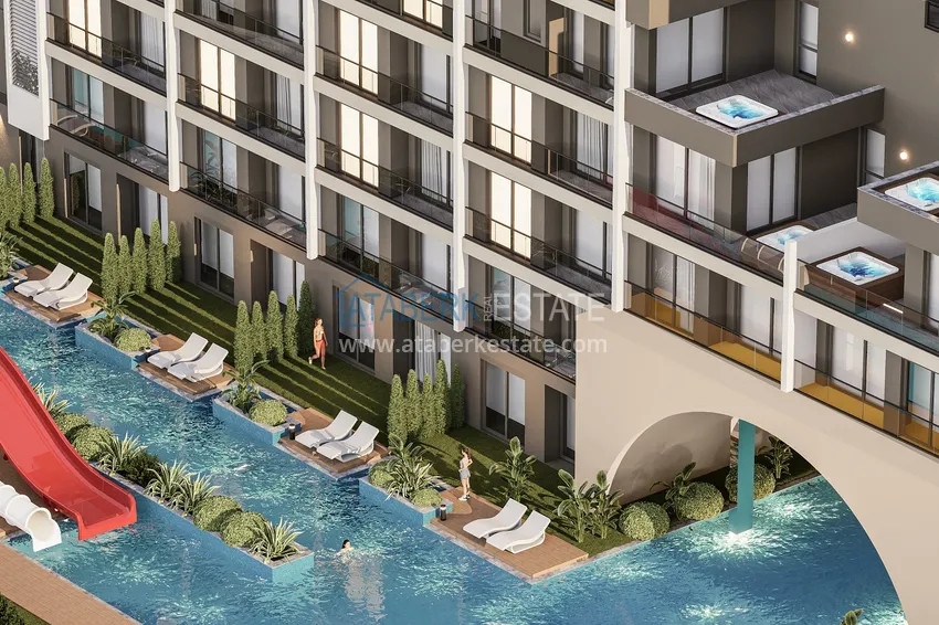 Новый проект жилого комплекса на этапе котлована в Анталии, район Алтынташ 8 