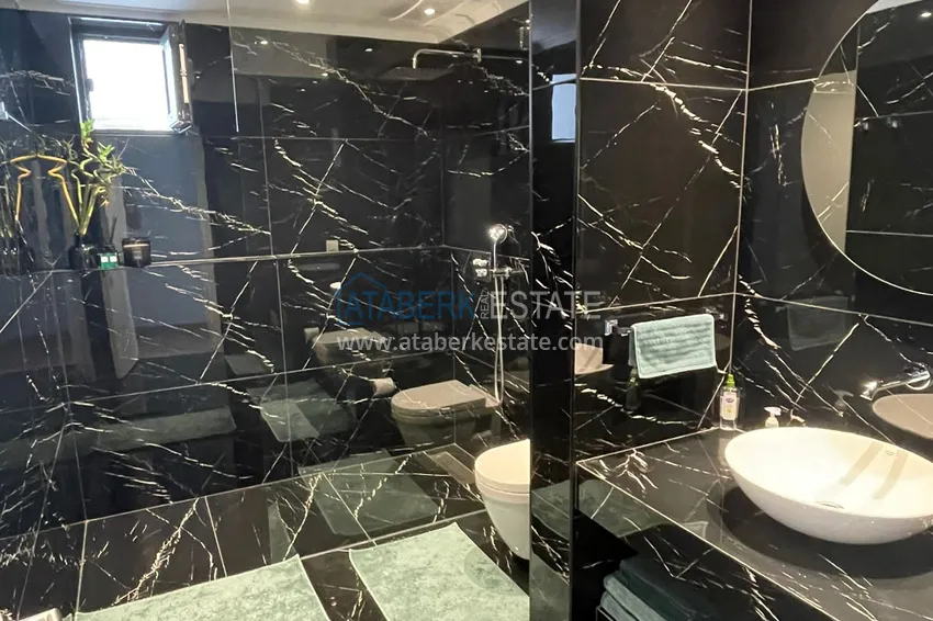 Приобрести Элитная видовая линейная квартира 3+1 с мебелью в районе Тосмур, Алания 10 