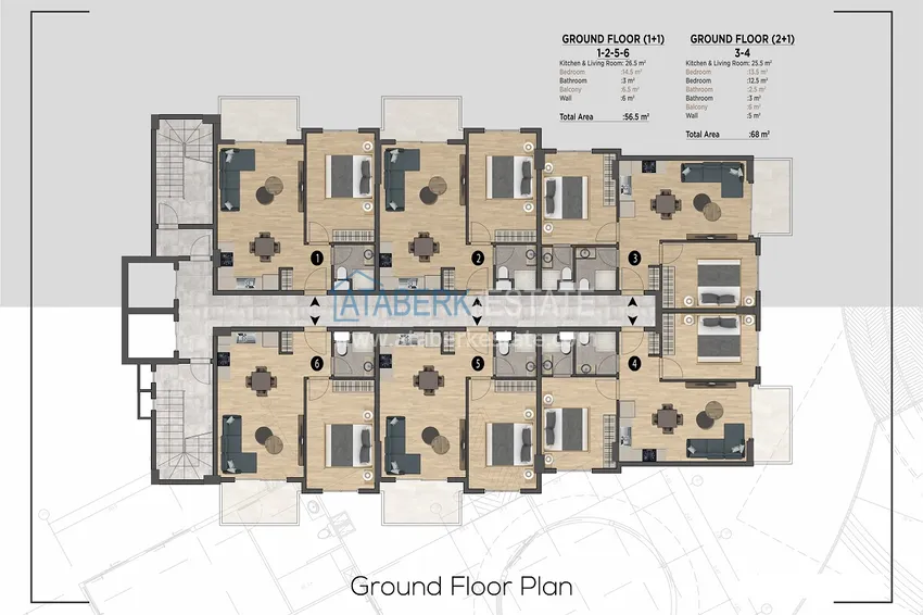 Купить дешево Старт продаж! Квартиры на этапе строительства в Алании, район Махмутлар 10 