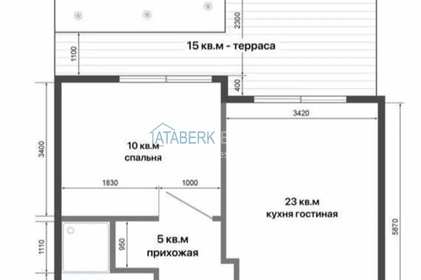 Купить дешево Квартира с выходом к бассейну с полной чистовой отделкой в районе Авсаллар, Алания 2 