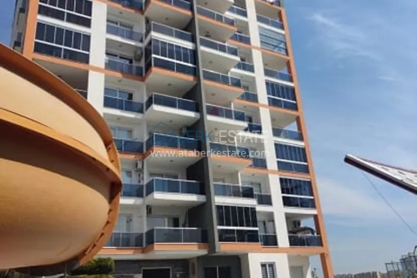 Квартира 2+1 с видом на море, в комплексе с инфраструктурой в районе Каргыпынары-Мерсин 3 