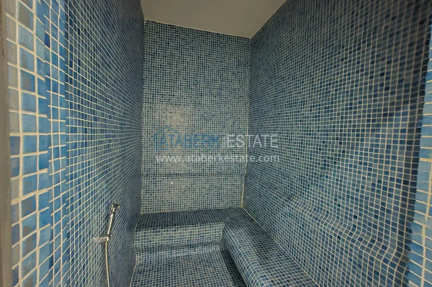 Квартира с мебелью и видом на море в районе Каргыджак, Алания 10 