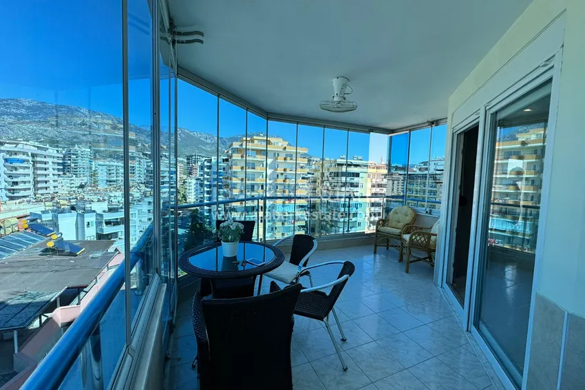 Приобрести Квартира в Махмутларе частично меблированная с застекленным балконом и видом на море 11 