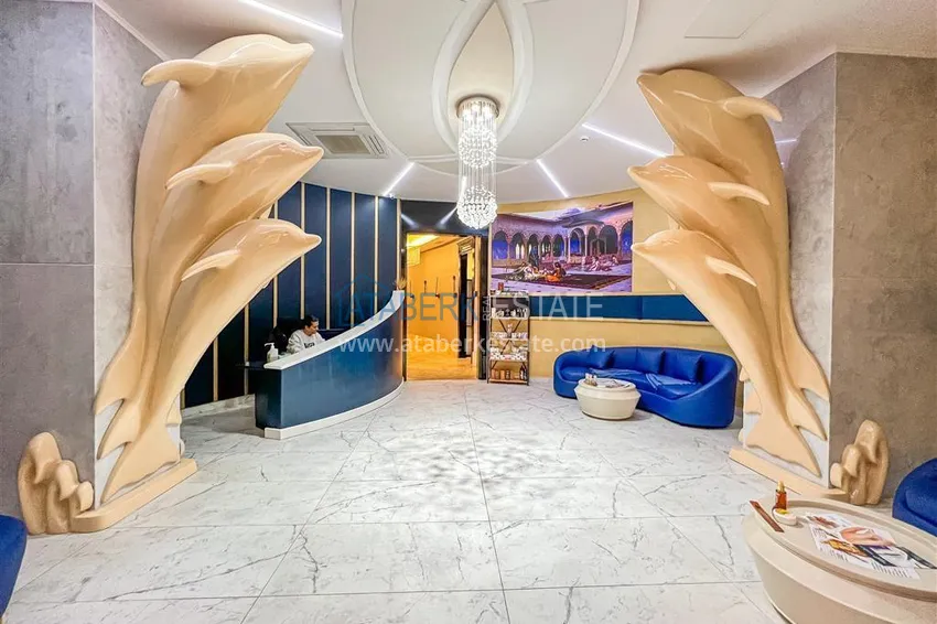 Меблированная двухкомнатная квартира в комплексе с отельной инфраструктурой, район Махмутлар – Алания 19 