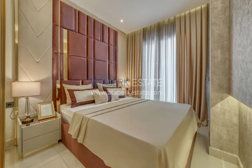 Приобрести Трехкомнатная квартира под ключ в Махмутларе в современном комплексе 17 