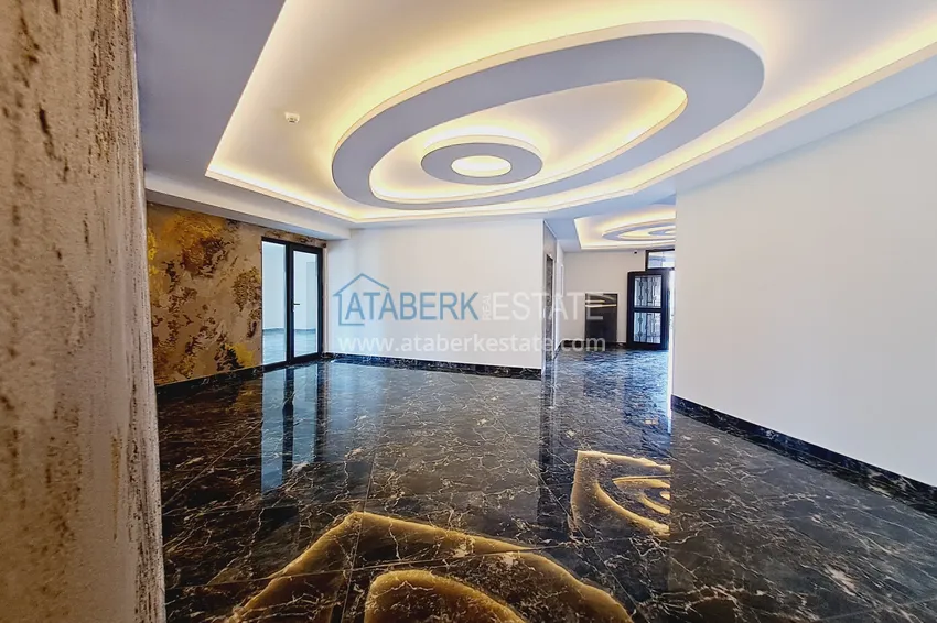 Квартира 1+1 с новой мебелью и видом на горы в современном комплексе - район Махмутлар, Алания 19 