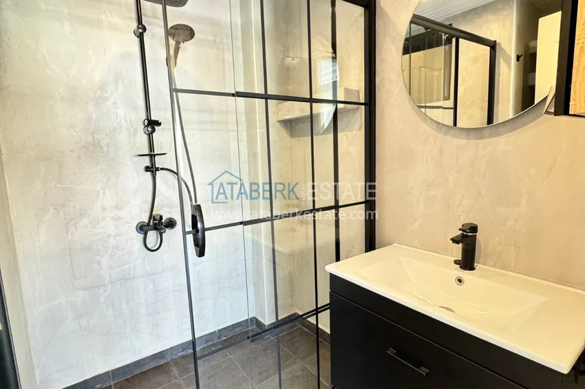 Приобрести Квартира в Махмутларе частично меблированная с застекленным балконом и видом на море 21 