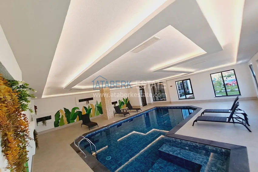 Двухкомнатная квартира с видом на море в новом комплексе – Алания, район Авсаллар 23 