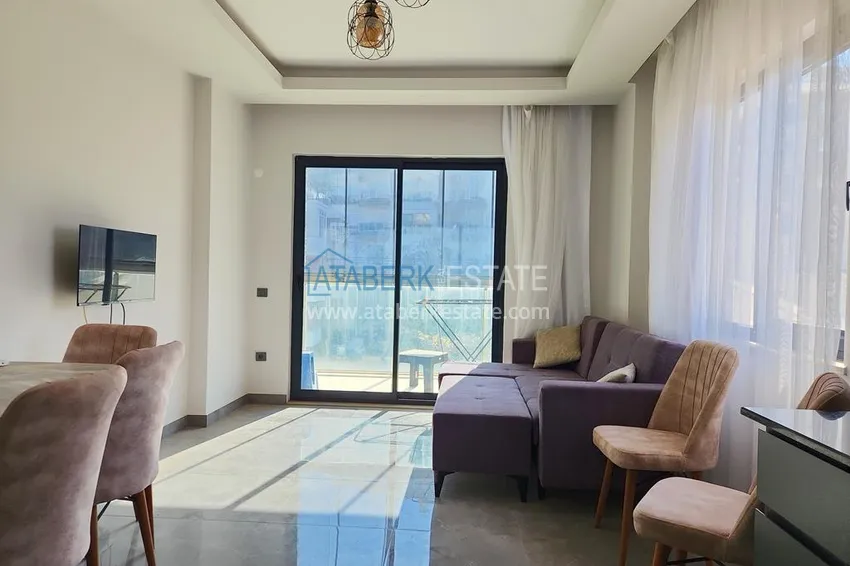 Приобрести Квартира 1+1 с мебелью и застеклённым балконом, район Оба – Алания 4 