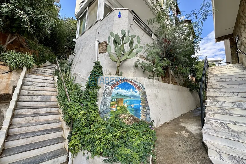 Квартира 1+1 с мебелью, видом на море и марину в Аланьи – район Кале 5