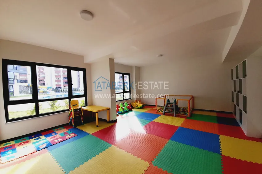 Квартира 1+1 с новой мебелью и видом на горы в современном комплексе - район Махмутлар, Алания 29 