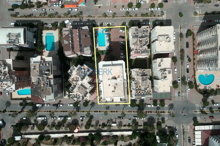 Квартира в Махмутларе частично меблированная с застекленным балконом и видом на море 5 