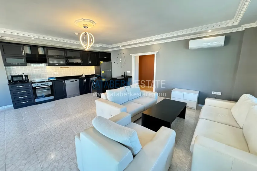 Приобрести Квартира в Махмутларе частично меблированная с застекленным балконом и видом на море 6 