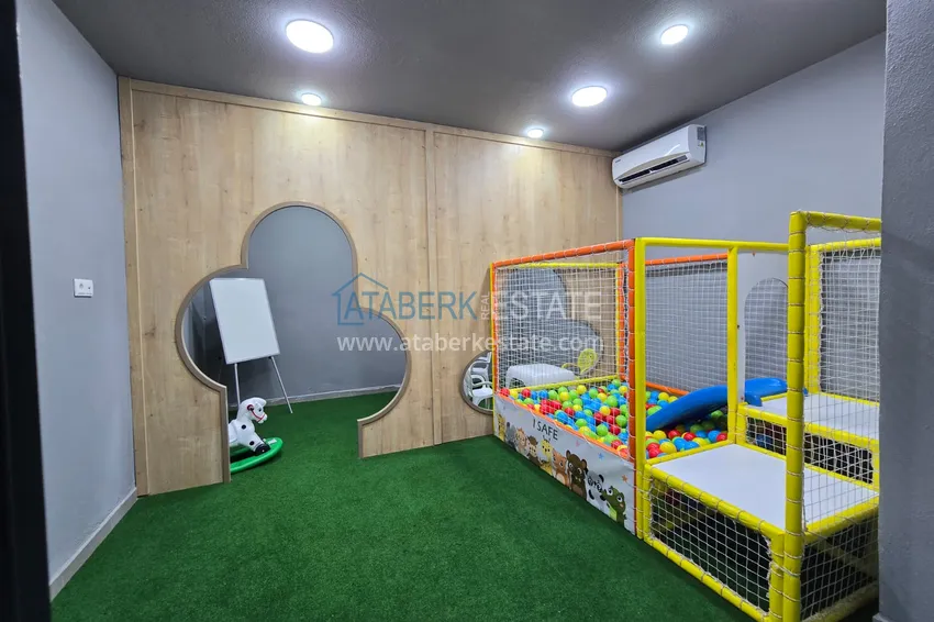 Квартира с мебелью и видом на море в районе Каргыджак, Алания 6 