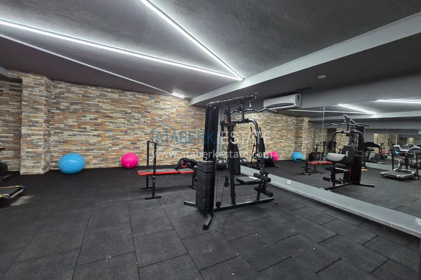 Квартира с мебелью и видом на море в районе Каргыджак, Алания 7 