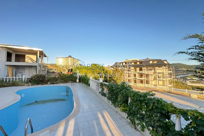 Одноэтажная меблированная вилла с панорамным видом и личным бассейном в Махмутларе 6