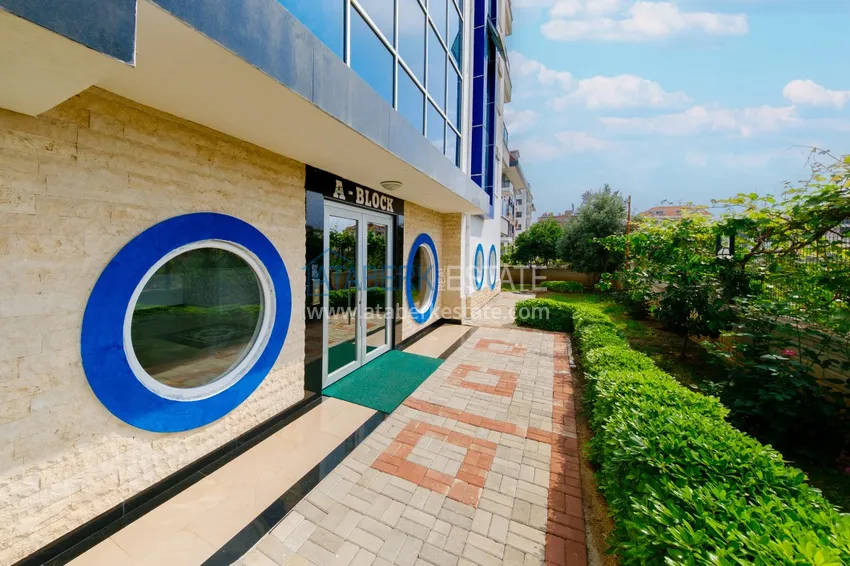 Двухкомнатная квартира под ключ с видом на горы в Алании, район Кестель 12