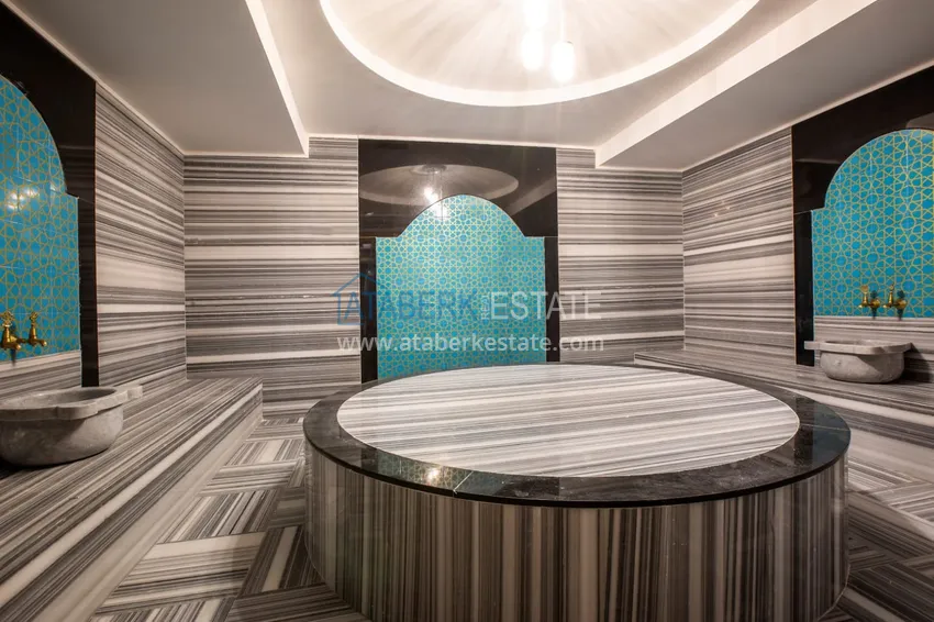 Квартира 1+1 меблированная в комплексе класса люкс – центр Алании 15