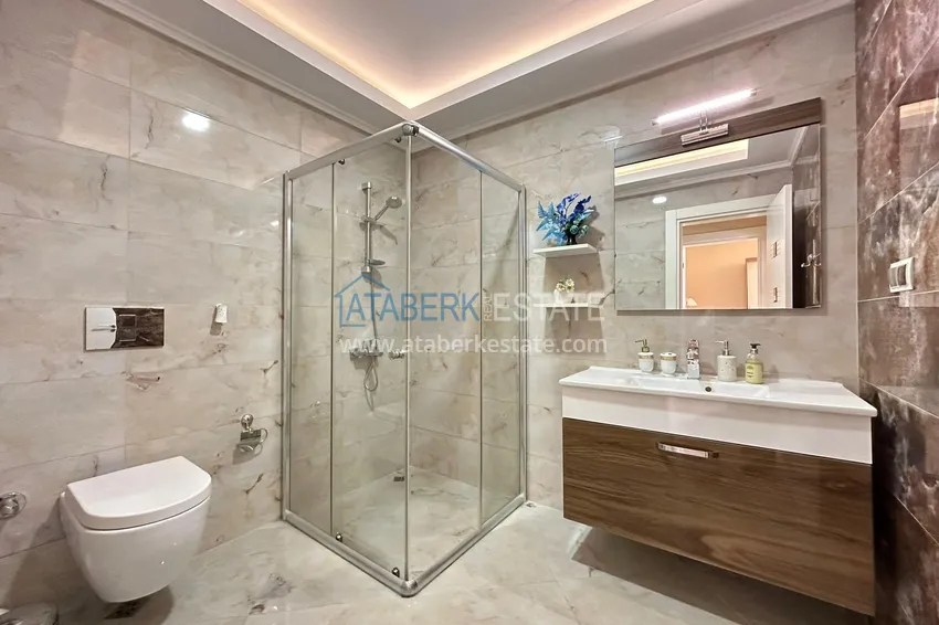 Приобрести Двухуровневая квартира с мебелью в Алании, Махмутлар в комплексе люкс- класса 17