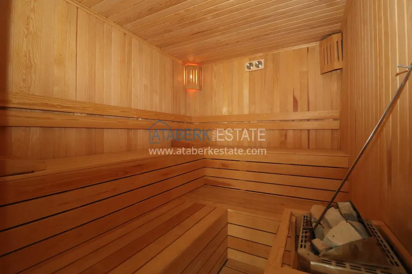 Двухкомнатная квартира под ключ с видом на горы в Алании, район Кестель 19