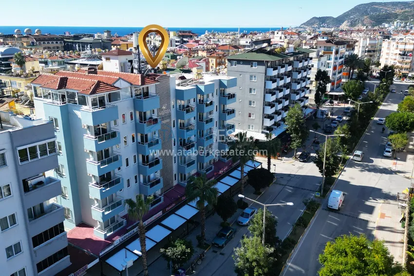 Квартира 2+1 в Алании под ВНЖ - с мебелью, район пляжа Клеопатра - 300 м 3 