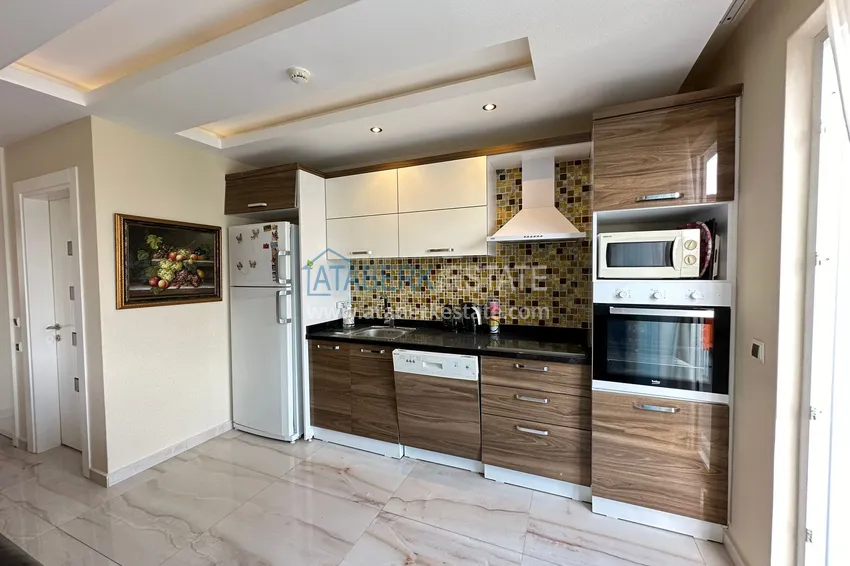 Приобрести Двухуровневая квартира с мебелью в Алании, Махмутлар в комплексе люкс- класса 6