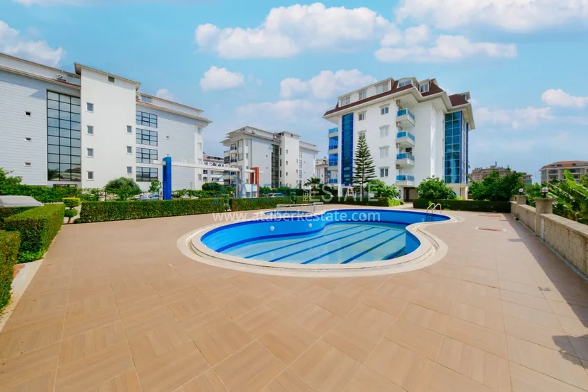 Двухкомнатная квартира под ключ с видом на горы в Алании, район Кестель 7