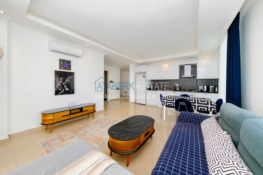 Приобрести Двухкомнатная квартира под ключ с видом на горы в Алании, район Кестель 9