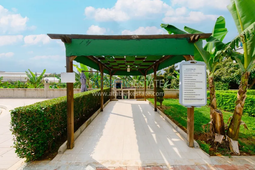 Двухкомнатная квартира под ключ с видом на горы в Алании, район Кестель 9