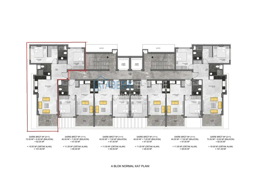 Купить дешево Квартира 2+1 с мебелью в комфортабельном комплексе – Алания, район Авсаллар 1 