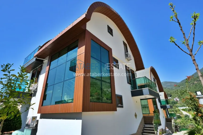 Четырехэтажная вилла класса-люкс «под ключ» в Алании – горный район Бекташ 12 
