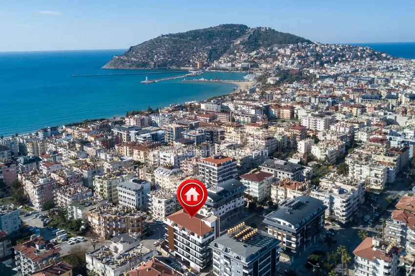 Двухкомнатная квартира под ключ в центре Алании - район площади Хаджет 1 