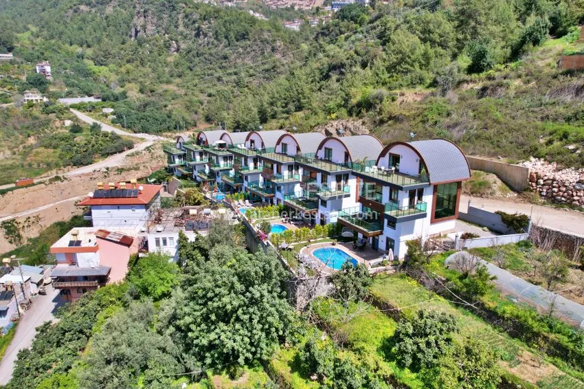 Четырехэтажная вилла класса-люкс «под ключ» в Алании – горный район Бекташ 3 