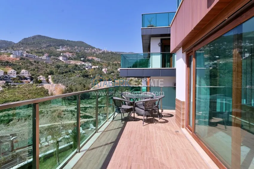 Приобрести Четырехэтажная вилла класса-люкс «под ключ» в Алании – горный район Бекташ 7 