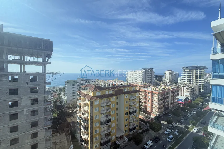 Приобрести Трехкомнатная квартира с мебелью и видом на море в Алании, район Махмутлар 11 